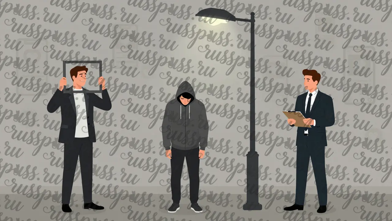 Три типа участников платных свиданий: слушатель, одинокий и манипулятор, под одним фонарём.