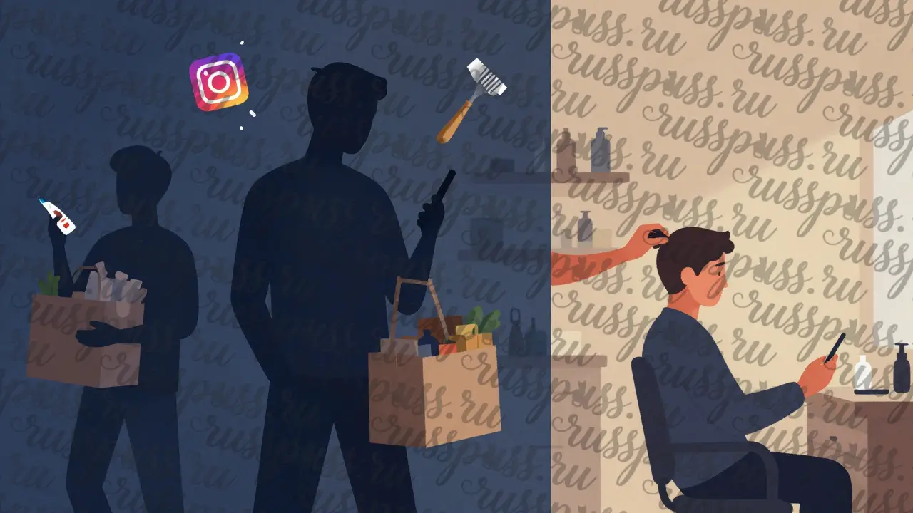 Символическое изображение скрытой работы фрилансера: одна фигура выполняет несколько задач одновременно.